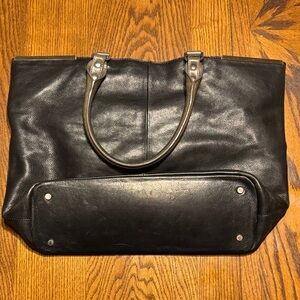 Kenneth Cole Black Leather Shoulder Bag
